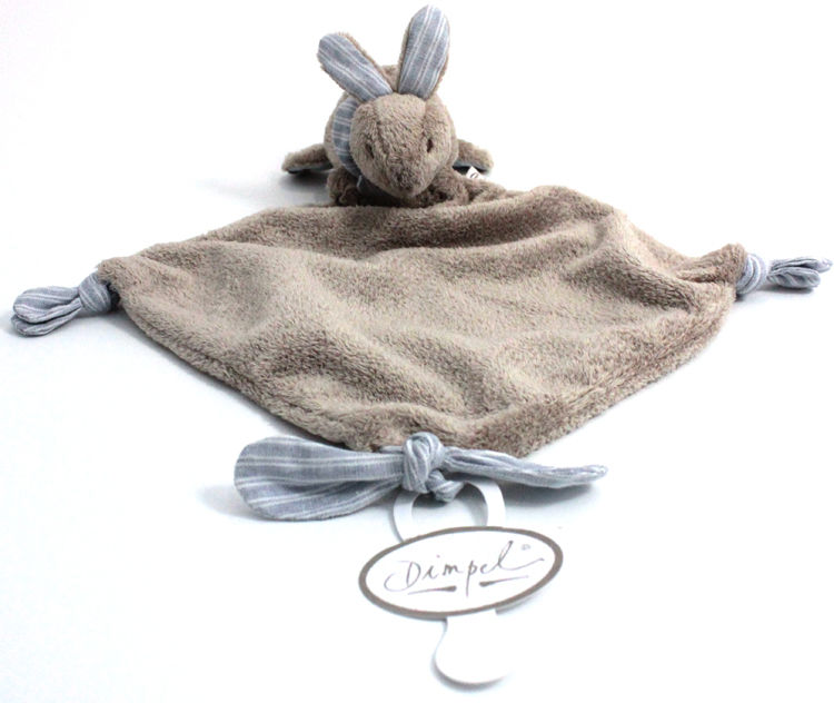  lila the rabbit baby comforter pacifinder blue beige 